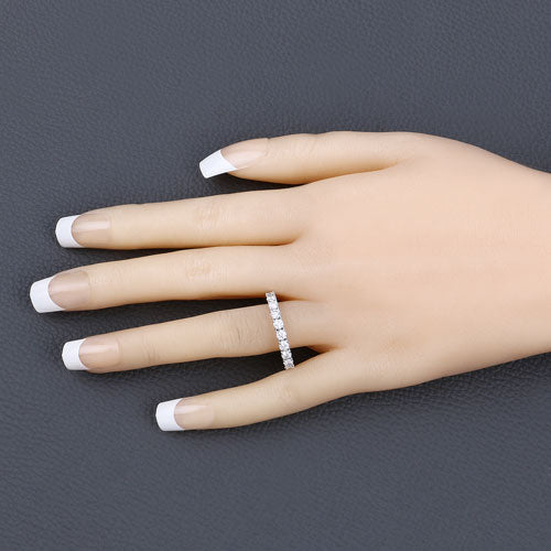 Bids.com 2.00 Carat Lab Grown Diamond 14K White Gold Ring Rings Wheat size 6.00,size 7.00,size 8.00