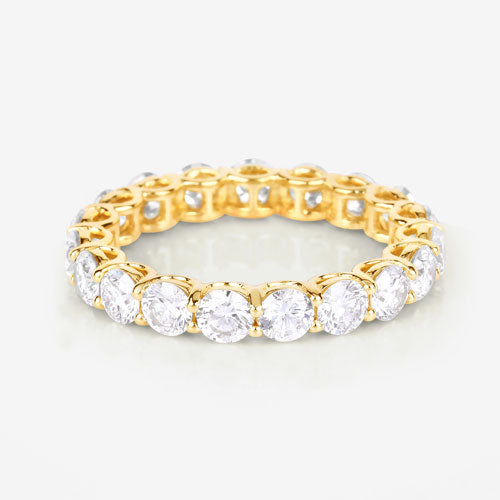 Bids.com 3.00 Carat Lab Grown Diamond 14K Yellow Gold Ring Rings Lavender size 6.00,size 7.00,size 8.00