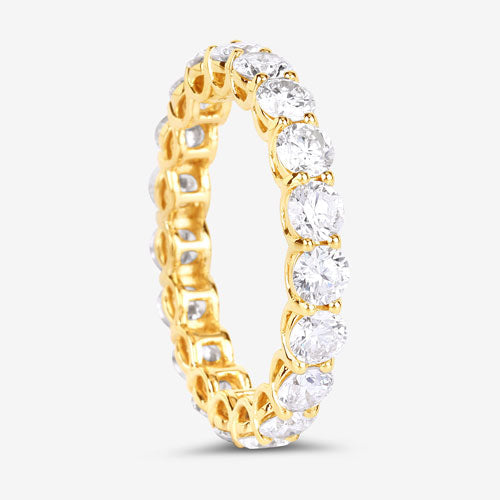 Bids.com 3.00 Carat Lab Grown Diamond 14K Yellow Gold Ring Rings White Smoke size 6.00,size 7.00,size 8.00