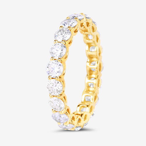 Bids.com 3.00 Carat Lab Grown Diamond 14K Yellow Gold Ring Rings White Smoke size 6.00,size 7.00,size 8.00