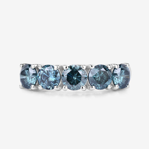 Bids.com 1.22 Carat Genuine Blue Diamond 14K White Gold Ring Rings Lavender size 6.00,size 7.00,size 8.00