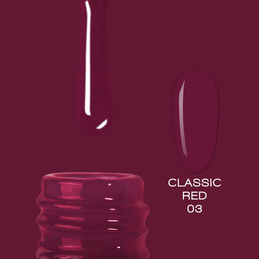 nbmsupply ELITE EMBRACE Professional Color Gel Classic RED 03 10ml ECGCR0310 Brown