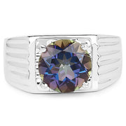 Bids.com 4.75 Carat Genuine Mystic Topaz .925 Sterling Silver Ring Rings Lavender size 12.50,size 13.00,size 14.00,size 9.00,size 11.00,size 12.00,size 6.00,size 7.00,size 8.00,size 10.00