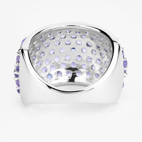 Bids.com 4.22 Carat Genuine Tanzanite .925 Sterling Silver Ring Rings Lavender size 6.00,size 7.00,size 8.00,size 9.00,size 5.00