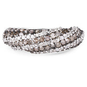 Bids.com 1.25 Carat Genuine Champagne Diamond & White Diamond .925 Sterling Silver Ring Rings White Smoke size 6.00,size 7.00,size 8.00,size 9.00,size 5.00,size 10.00