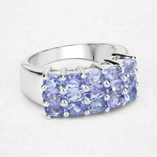 Bids.com 2.55 Carat Genuine Tanzanite .925 Sterling Silver Ring Rings Lavender size 6.00,size 8.00,size 9.00,size 7.00,size 5.00,size 10.00