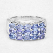 Bids.com 2.55 Carat Genuine Tanzanite .925 Sterling Silver Ring Rings Light Gray size 6.00,size 8.00,size 9.00,size 7.00,size 5.00,size 10.00