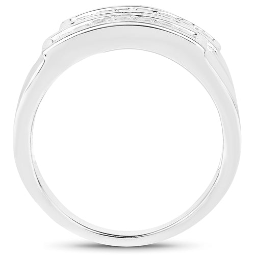 Bids.com 0.70 Carat Genuine White Sapphire .925 Sterling Silver Ring Rings White Smoke size 6.00,size 7.00,size 8.00,size 9.00,size 5.00,size 10.00