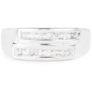 Bids.com 0.70 Carat Genuine White Sapphire .925 Sterling Silver Ring Rings Lavender size 6.00,size 7.00,size 8.00,size 9.00,size 5.00,size 10.00