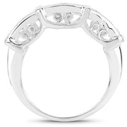 Bids.com 1.08 Carat Genuine Orange Sapphire .925 Sterling Silver Ring Rings White Smoke size 6.00,size 7.00,size 8.00,size 9.00,size 5.00,size 10.00