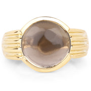 Bids.com 14K Yellow Gold Plated 4.89 Carat Genuine Smoky Quartz .925 Sterling Silver Ring Rings White Smoke size 6.00,size 7.00,size 8.00,size 9.00