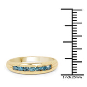 Bids.com 14K Yellow Gold Plated 0.35 Carat Genuine Blue Diamond .925 Sterling Silver Ring Rings White Smoke size 9.00,size 9.50,size 6.00,size 7.00,size 8.00