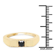 Bids.com 0.25 Carat Genuine Black Diamond .925 Sterling Silver Ring Rings White Smoke size 6.00,size 7.00,size 8.00,size 9.00,size 5.00
