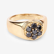 Bids.com 0.91 Carat Genuine Black Diamond .925 Sterling Silver Ring Rings Bisque size 6.00,size 7.00,size 8.00,size 9.00,size 5.00