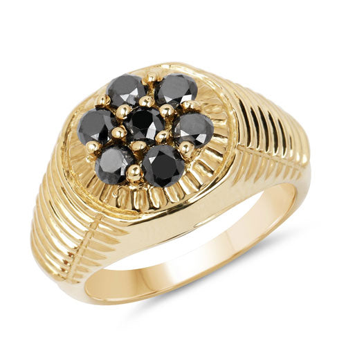 Bids.com 0.91 Carat Genuine Black Diamond .925 Sterling Silver Ring Rings White Smoke size 8.00,size 9.00,size 6.00,size 7.00,size 5.00