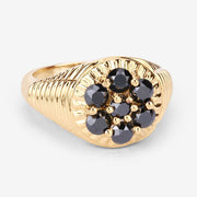 Bids.com 0.91 Carat Genuine Black Diamond .925 Sterling Silver Ring Rings White Smoke size 8.00,size 9.00,size 6.00,size 7.00,size 5.00