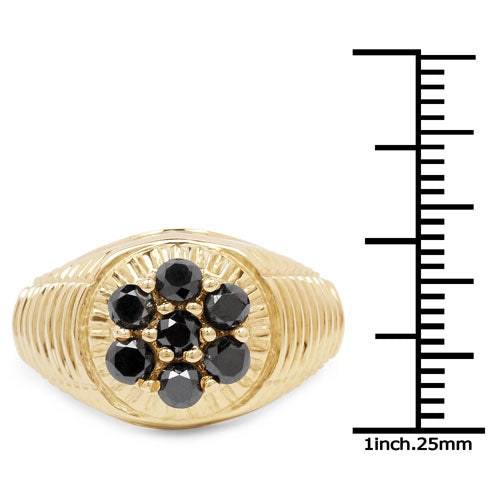 Bids.com 0.91 Carat Genuine Black Diamond .925 Sterling Silver Ring Rings White Smoke size 8.00,size 9.00,size 6.00,size 7.00,size 5.00