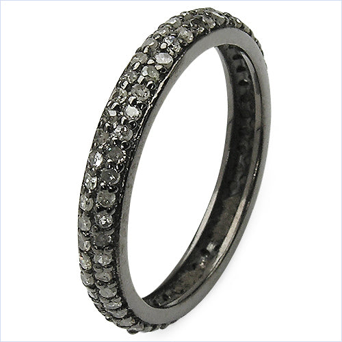 Bids.com 0.67 Carat Genuine TLB Diamond .925 Sterling Silver Ring Rings White Smoke size 7.00,size 6.00,size 8.00,size 9.00
