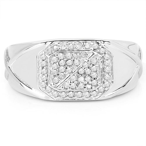 Bids.com 14K White Gold Plated 0.24 Carat Genuine White Diamond .925 Sterling Silver Ring Rings Lavender size 11.00,size 6.00,size 7.00,size 8.00,size 9.00,size 10.00