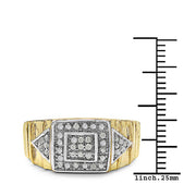 Bids.com 14K Yellow Gold Plated 0.21 Carat Genuine White Diamond .925 Sterling Silver Ring Rings White Smoke size 11.00,size 6.00,size 7.00,size 8.00,size 9.00,size 10.00