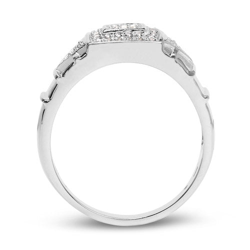 Bids.com 14K White Gold Plated 0.21 Carat Genuine White Diamond .925 Sterling Silver Ring Rings White Smoke size 6.00,size 7.00,size 8.00,size 9.00