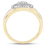 Bids.com 14K Yellow Gold Plated 0.29 Carat Genuine White Diamond .925 Sterling Silver Ring Rings White Smoke size 11.00,size 6.00,size 8.00,size 9.00,size 10.00,size 7.00
