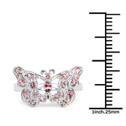 Bids.com 0.83 Carat Genuine Pink Tourmaline .925 Sterling Silver Ring Rings White Smoke size 7.00,size 8.50,size 6.00,size 8.00,size 9.00,size 5.00