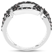 Bids.com 0.32 Carat Genuine Champagne Diamond .925 Sterling Silver Ring Rings White Smoke size 6.00,size 7.00,size 8.00,size 9.00