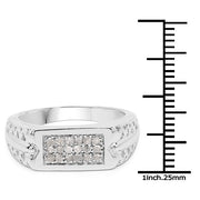 Bids.com 0.27 Carat Genuine White Diamond .925 Sterling Silver Ring Rings White Smoke size 9.00,size 6.00,size 7.00,size 8.00