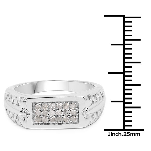 Bids.com 0.27 Carat Genuine White Diamond .925 Sterling Silver Ring Rings White Smoke size 9.00,size 6.00,size 7.00,size 8.00