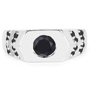 Bids.com 1.53 Carat Genuine Black Diamond .925 Sterling Silver Ring Rings Lavender size 9.00,size 6.00,size 7.00,size 8.00