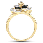 Bids.com 1.76 Carat Genuine London Blue Topaz and White Topaz .925 Sterling Silver Ring Rings White Smoke size 6.00,size 8.00,size 7.00