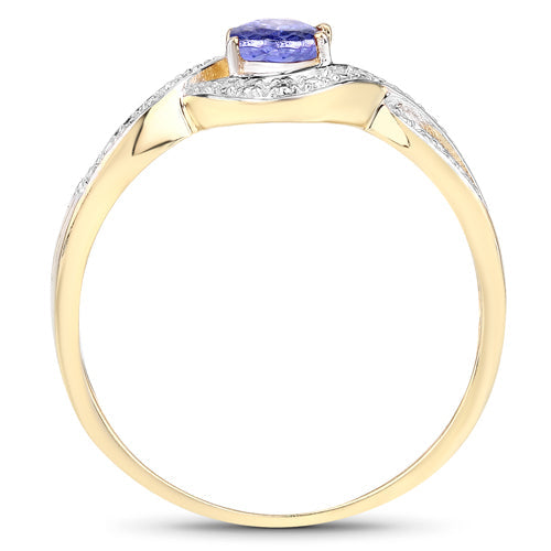 Bids.com 0.75 Carat Genuine Tanzanite .925 Sterling Silver Ring Rings White Smoke size 9.00,size 5.00,size 5.50,size 6.00,size 7.00,size 8.00