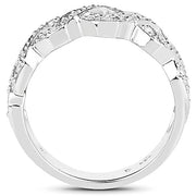 Bids.com 0.40 Carat Genuine White Diamond .925 Sterling Silver Ring Rings White Smoke size 6.00,size 7.00,size 8.00,size 9.00