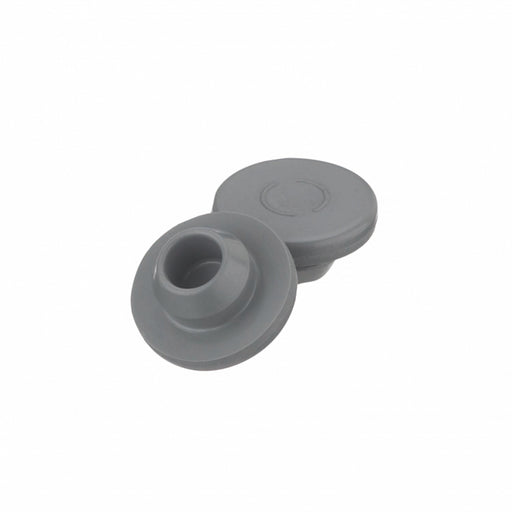 Wheaton 13 mm Gray Chlorobutyl Snap-On Vial Stoppers (Case of 1,000) Science & Laboratory White Smoke
