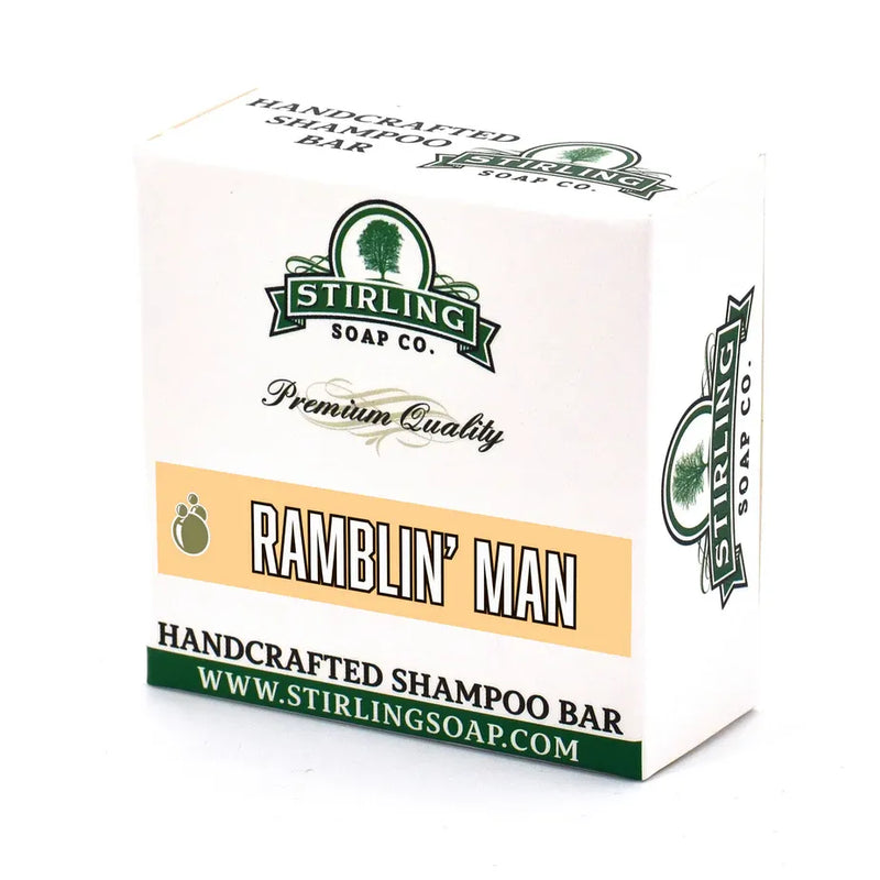 Stirling Soap Co Stirling Soap Co. Ramblin' Man Shampoo Bar 3.8 Oz Shampoo Bar White Smoke