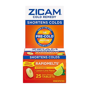 Zicam Zicam Cold Remedy Rapidmelts with Echinacea Lemon-Lime 25 Tabs Vitamins & Supplements White Smoke