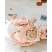 Be A Heart Baby's First Rosary Wooden Teether Baby Gray