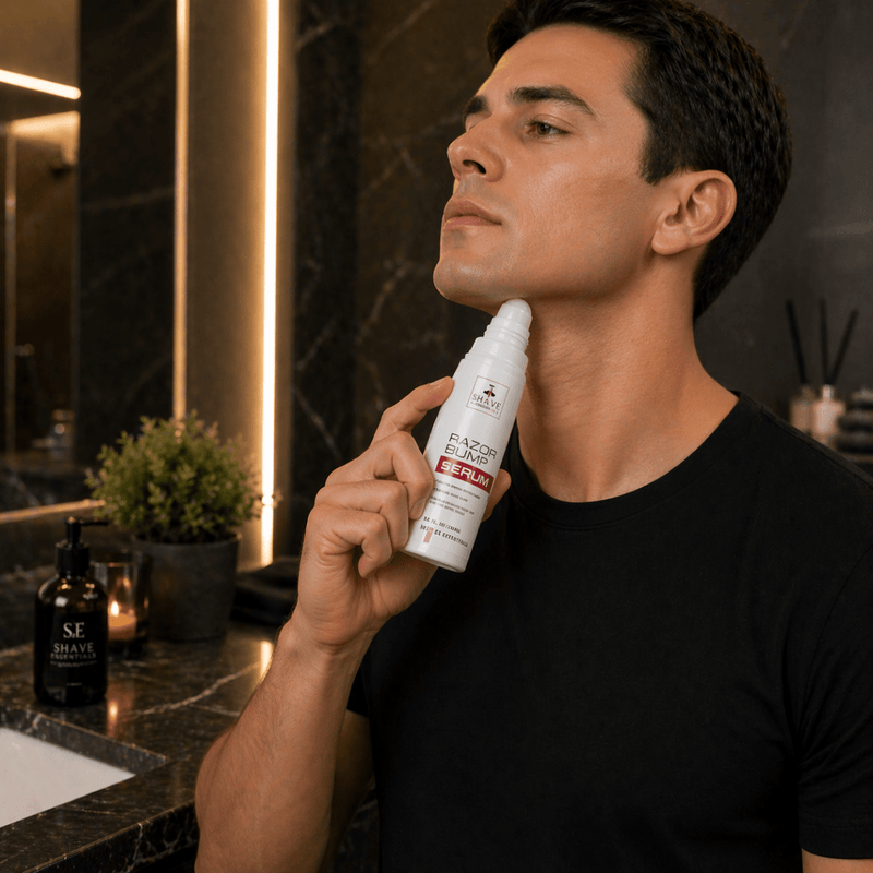 Shave Essentials Razor Bump Serum After Shave Black