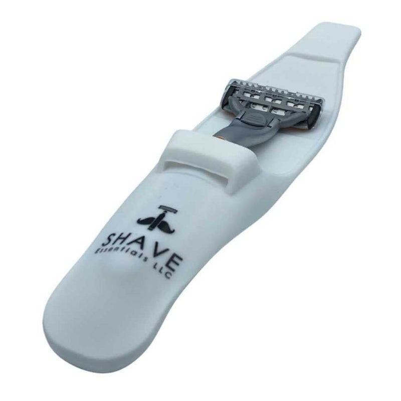 Shave Essentials Razor Holster – Silicone Protective Sleeve for All Shave Essentials Razors Travel Case White Smoke BLACK,RED,WHITE