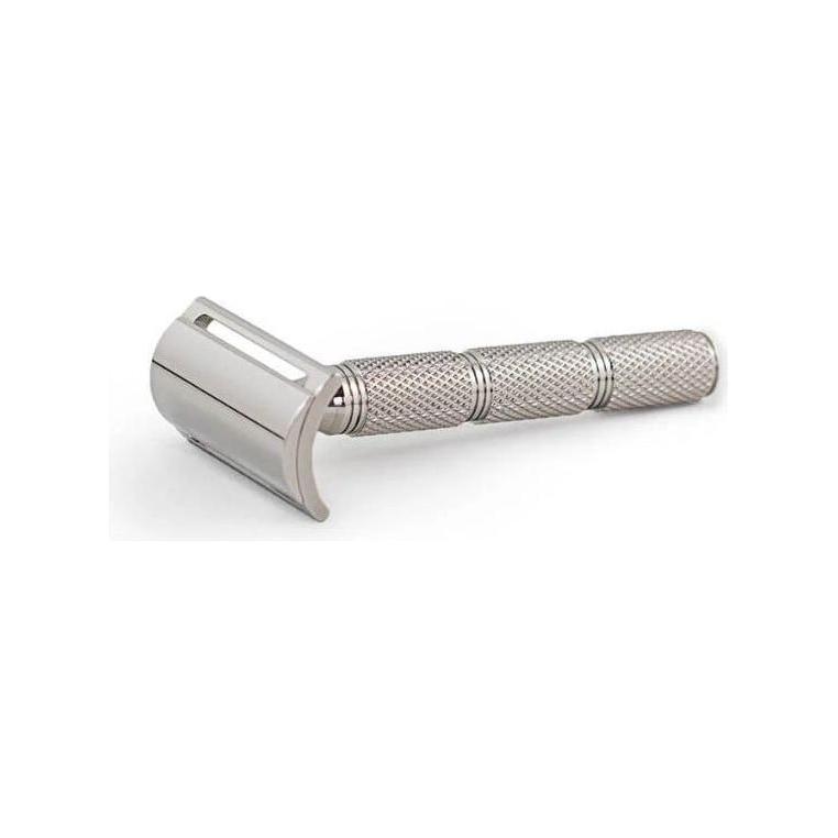 RazoRock RazoRock BBS "Standard" - SS DE Razor - Super Knurl Handle DE Razor Light Gray