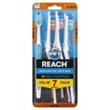 VIP Extensions Reach Advanced Design Toothbrush, 7 Pc Toothbrush Alice Blue