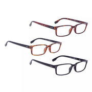 eyekeeper.com READING GLASSES 3 Pack Stylish Rectangle Readers 3-R097 Eyeglasses White Smoke 3 Pairs Mix / +0.50,3 Pairs Mix / +0.75,3 Pairs Mix / +1.00,3 Pairs Mix / +1.25,3 Pairs Mix / +1.50,3 Pairs Mix / +1.75,3 Pairs Mix / +2.00,3 Pairs Mix / +2.25,3 Pairs Mix / +2.50,3 Pairs Mix / +2.75,3 Pairs Mix / +3.00,3 Pairs Mix / +3.50,3 Pairs Mix / +