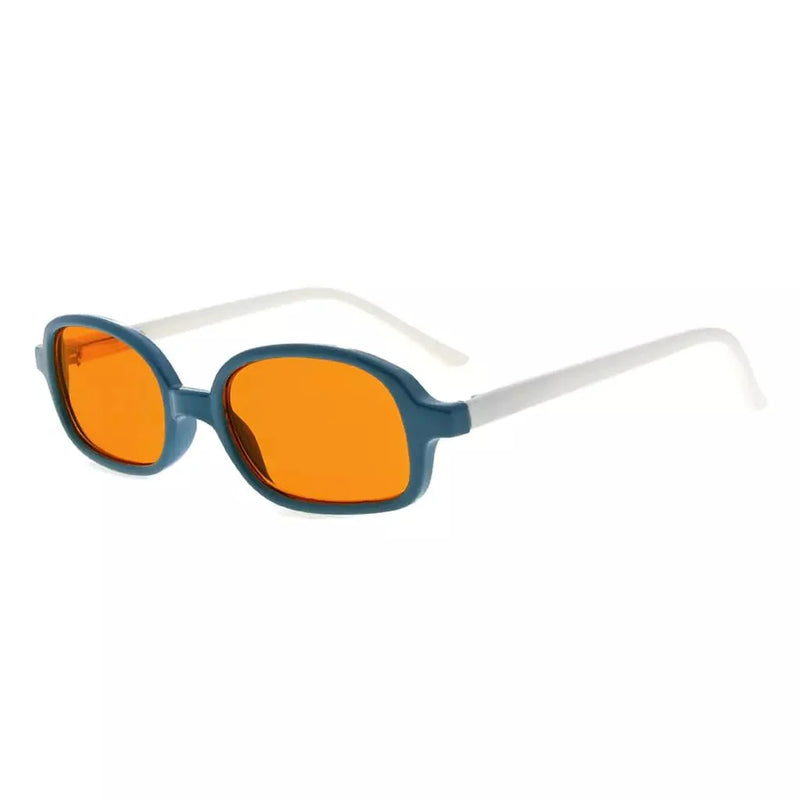 eyekeeper.com Rectangle Blue Light Blocking Eyeglasses for Kids DSK03 Eyeglasses White Smoke Blue White / without magnification