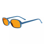 eyekeeper.com Rectangle Blue Light Blocking Eyeglasses for Kids DSK03 Eyeglasses White Smoke Blue / without magnification