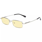 eyekeeper.com Rectangle Blue Light Blocking Eyeglasses for Kids TMK1802 Eyeglasses White Smoke Silver / without magnification
