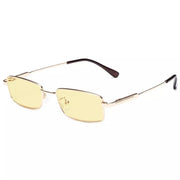 eyekeeper.com Rectangle Blue Light Blocking Eyeglasses for Kids TMK1802 Eyeglasses White Smoke Gold / without magnification