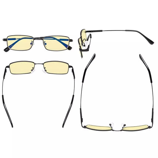 eyekeeper.com Rectangle Blue Light Blocking Eyeglasses for Kids TMK1802 Eyeglasses White Smoke Black / without magnification,Brown / without magnification,Gold / without magnification,Gunmetal / without magnification,Silver / without magnification