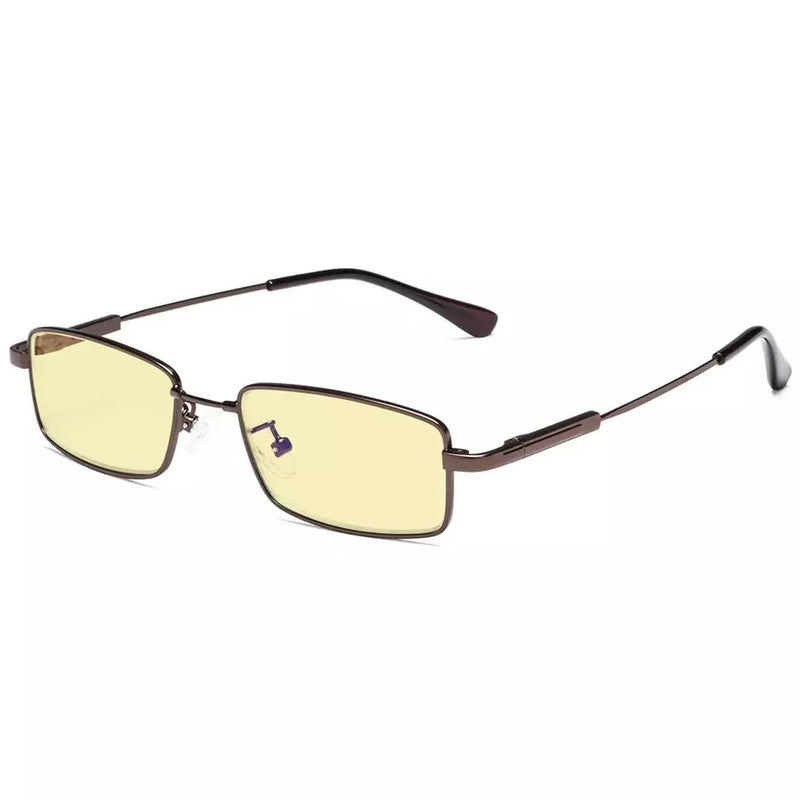eyekeeper.com Rectangle Blue Light Blocking Eyeglasses for Kids TMK1802 Eyeglasses White Smoke Brown / without magnification