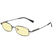 eyekeeper.com Rectangle Blue Light Blocking Eyeglasses for Kids TMK1804 Eyeglasses White Smoke Gunmetal / without magnification